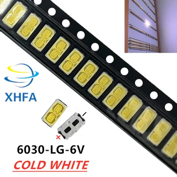 1000шт Для LG SMD LED 6030 6V 1W Двойные чипы холодного белого цвета для подсветки телевизора светодиодная лампа из бисера Высокого качества 2