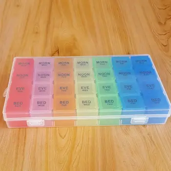 28 слотов Коробка для лекарств Цветной футляр для таблеток Health Care Universal 2