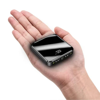 LANY Mini Power Bank 10000 мАч Портативное Супер Быстрое Зарядное Устройство Внешний Аккумулятор Для iPhone Samsung Poverbank Цифровой Дисплей 1
