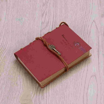 Винтажный бумажный блокнот Foxnovo с полиуретановой обложкой для журнала путешествий, дневника для зарисовок, красный (кофейный) 2