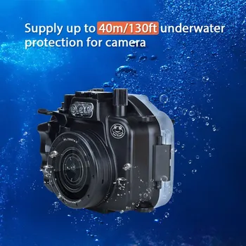 Водонепроницаемый Корпус Чехол для камеры Canon EOS M5 18-55 мм Фотография Под Водой 40 м Свободное Погружение Необходимое Наружное Оборудование 2