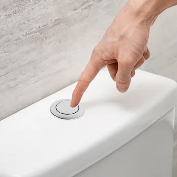 Кнопка смыва унитаза Универсальный бачок для туалетной воды Круглая кнопка Одиночная кнопка унитаза 2