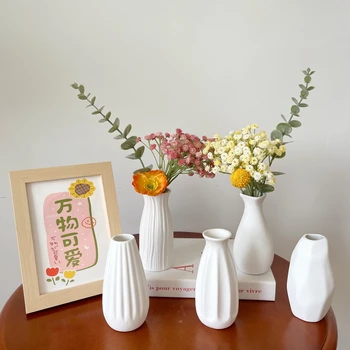 Маленькие вазы, Мини-вазы для цветов для домашнего декора в стиле бохо, Современный декор из травы для кухни гостиной, Ваза для центрального украшения 1