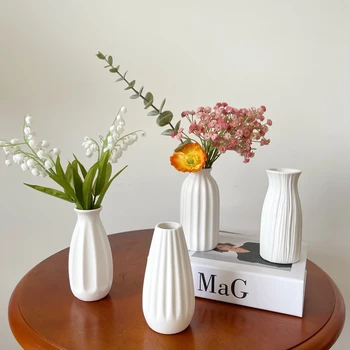 Маленькие вазы, Мини-вазы для цветов для домашнего декора в стиле бохо, Современный декор из травы для кухни гостиной, Ваза для центрального украшения 2