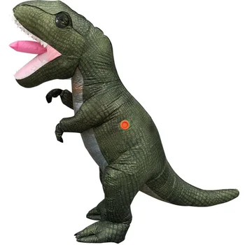 Надувной динозавр T-Rex для взрослых, костюмы для косплея, Аниме на Хэллоуин, забавная ролевая игра для вечеринки, костюмы Disfraz, Платье 1