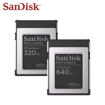 Поддержка карт памяти SanDisk CFexpress 8k ultra HD Shoot Max 1700 Мб/с Карты CF Type B 320 ГБ 640 ГБ Профессиональная Камера CFe Card 2