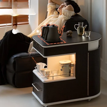 Простой мобильный, бытовой небольшой, легкий роскошный современный чайный столик, балкон, небольшая тележка для чая 1