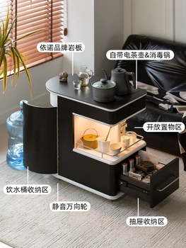 Простой мобильный, бытовой небольшой, легкий роскошный современный чайный столик, балкон, небольшая тележка для чая 2