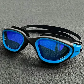 Профессиональные противотуманные линзы с защитой от ультрафиолета для взрослых, мужские и женские плавательные очки, водонепроницаемые регулируемые силиконовые очки для плавания в бассейне 1
