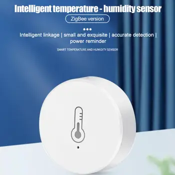 1 / 2ШТ Интеллектуальный датчик температуры и влажности Tuya, контроллер гигрометра в помещении, детектор мониторинга для Alexa Home 2