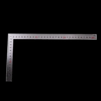 1 шт. Практичная Метрическая линейка с углом наклона 90 градусов из нержавеющей стали 150x300 мм 1