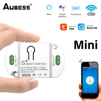 10A Wifi Smart Switch Таймер Беспроводные переключатели Smart Home Automation Совместимы с Tuya Alexa Google Home 1