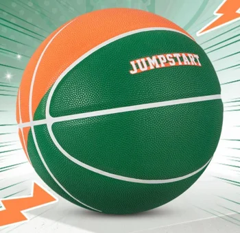 2023 Новый Jump Start JRS Vitality Зелено-оранжевый КОНТРАСТНЫЙ ЦВЕТ баскетбольного мяча Размер 7 PU Открытый Матч В помещении Тренировочный Баскетбол 1