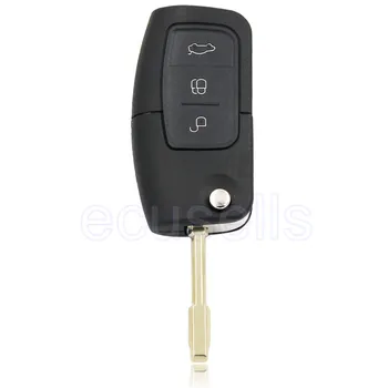 3 кнопки, Откидывающийся корпус дистанционного ключа для замены чехла для ключей FORD Mondeo Focus Fiesta 1