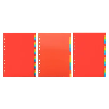 3 комплекта цветных разделителей для папок, разделители для блокнотов, разделители страниц для блокнотов, органайзеры для блокнотов 1
