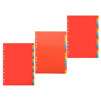 3 комплекта цветных разделителей для папок, разделители для блокнотов, разделители страниц для блокнотов, органайзеры для блокнотов 2