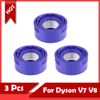 3 шт. для фильтра Dyson V7 V8 HEPA, совместимого с вакуумными сменными фильтрами Dyson 1