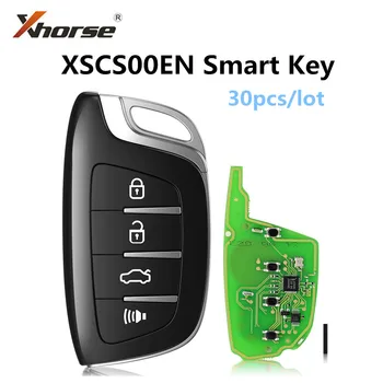 30 шт./лот Xhorse Universal Smart Remote XSCS00EN для Crystal Style 4 Кнопки Работают с МИНИ-Ключом Max Pro/VVDI2 Programmer
