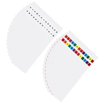 40 Листов Наклеек с алфавитным указателем, пластиковые вкладки для страниц, цветные маркеры, книга Impresora, Липкая буква-аннотация 1