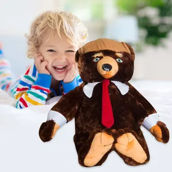 65 см Кукла-Козырь Медведь Плюшевый Медведь Игрушки С Накидкой с Патриотическим Флагом США Забавная Декомпрессионная Игрушка Colle 1