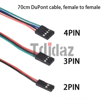 70 см Соединительный провод от женщины к женщине с Dupont для 2-контактного и 3-контактного 4-контактного кабеля для 3D-принтера, модуля и т.д. 2