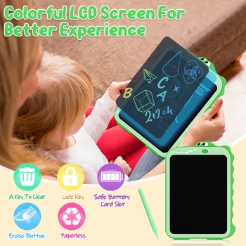 8,5-дюймовый мини-планшет для письма Безбумажный ЖК-электронный блокнот для письма, игрушка для рисования на цветном экране для студентов, подарок на день рождения для девочек и мальчиков 2