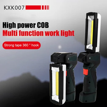 COB LED Worklight 5 Режимов Аварийной Лампы Вращение на 360 Градусов USB Зарядка для Наружного Аварийного Обслуживания Автомобиля Портативный Фонарик 2
