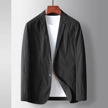 E1030-Мужской повседневный весенне-осенний костюм, мужское свободное пальто 2