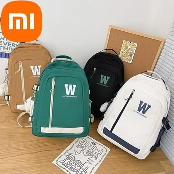 Xiaomi Backpack 2023 Новая пара, простой, легкий, повседневный студенческий рюкзак большой емкости, мужской и женский рюкзак для путешествий