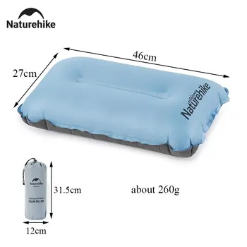 Автоматическая надувная подушка Naturehike для кемпинга, Сверхлегкая Бесшумная пенопластовая Самонадувающаяся подушка для сна, воздушная подушка для пеших прогулок 2