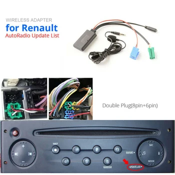 Автомобильный Bluetooth-совместимый модуль громкой связи, автомобильный Bluetooth-совместимый кабель-адаптер с микрофоном, аудиокабель-адаптер для Renault Laguna 2
