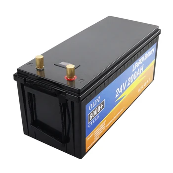 Аккумулятор LiFePO4 емкостью 24 В 200 Ач, встроенный в блок литий-железо-фосфатных элементов BMS Для замены большей части резервного источника домашнего хранения энергии 2
