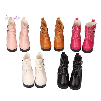 Аксессуары для игрушек 7-сантиметровая кукольная обувь, игрушки, модные двубортные кожаные сапоги, резиновая кукольная обувь для девочек, аксессуар для детей 1