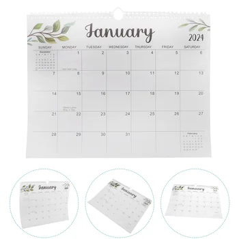 Английский Ежедневный подвесной настенный календарь Офисный Ежемесячный календарь Домашний настенный календарь 1