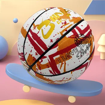 Баскетбольный мяч стандартного размера 7 из полиуретана, износостойкий, водонепроницаемый, для тренировок в помещении и на открытом воздухе, Баскетбольный мяч для матчей Лиги взрослых 1