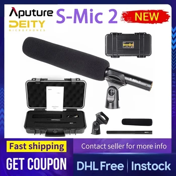 Видеомикрофон Aputure MIC Deity S-Mic 2 Суперкардиоидный конденсаторный Малошумящий направленный микрофон Hi-Res Студия вещания 1