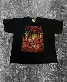 Винтажная футболка Cannibal Corpse Y2K в стиле Playboi Carti