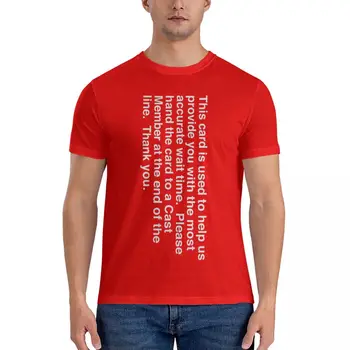 Время ожидания Красная футболка CardClassic, забавная футболка, эстетичная одежда, футболка blondie, великолепная футболка