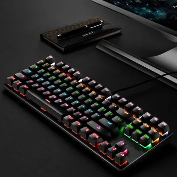 Высококачественная клавиатура для ноутбука Компьютерная клавиатура с подсветкой USB Портативная игровая клавиатура 2023 Игровая Механическая клавиатура Led