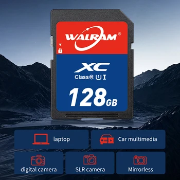 Высокоскоростная Камера Walram SD-Карта 16 ГБ 32 ГБ 64 ГБ 128 ГБ 256 ГБ Карта Памяти SD U1 C10 SD-Карты SDXC SDHC для Камеры