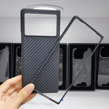 Горячо! Подлинный Телефон из Арамидного волокна Carbon Fiber Для VIVO XFold Ultra-thin Anti-fall Business XFold 5G Shell Case Cover 1