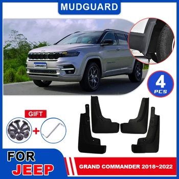 Для Jeep Grand Commander 2018 ~ 2022 2019 2020 2021 Брызговики Брызговики Крыло Брызговик Брызговики Крышка Аксессуары 1