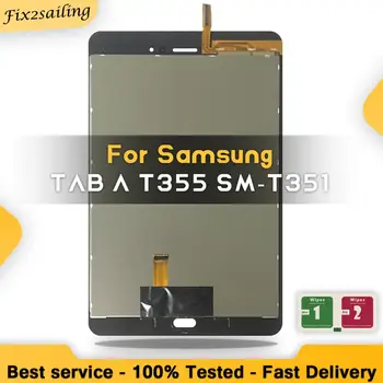 Для Samsung Galaxy Tab A SM-T355 T355 T350 SM-T350 ЖК-дисплей С Сенсорным Экраном, Дигитайзер, Часть панели, Замена ЖК-дисплеев для Планшетов 1