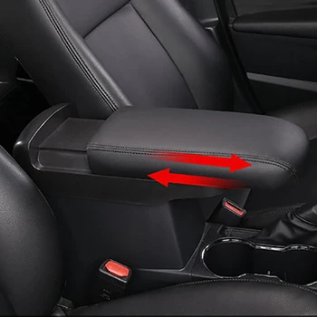 Для Toyota Corolla LEVIN 2014-2023 Коробка Подлокотника Центральной Консоли Удлиненная Накладка Коробка Защитная Крышка Модификация Аксессуаров 2