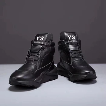 Европа и Соединенные Штаты модная повседневная кожаная обувь с высоким берцем KGDB Y3 shoes Y3BAAPECK мужская и женская обувь модная обувь 2