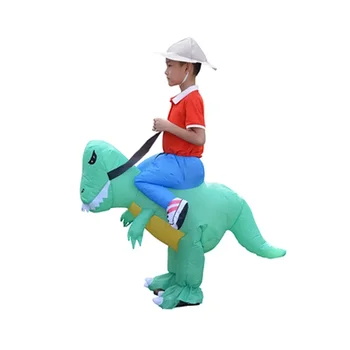 Забавный талисман Надувной динозавр Ти РЕКС аниме Костюм на Хэллоуин Косплей для взрослых Мужчин Женщин Детский мультфильм Динозавр 2