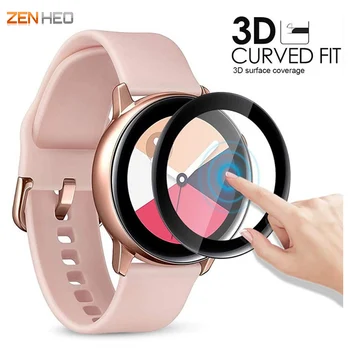 Защитная Пленка с 3D Изогнутым Краем для Samsung Galaxy Watch Active 1/2 40 мм 44 мм С Полным Покрытием Soft HD Screen Protector Film 1
