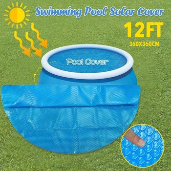 Защитное покрытие для бассейна, круглое покрытие для бассейна диаметром 4, 5, 6, 8, 10, 12, 15 футов, обеспечивающее чистоту бассейна 2