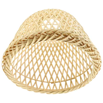 Изысканный Тканый Вручную световой чехол Декоративный Абажур из бамбукового ткачества 2