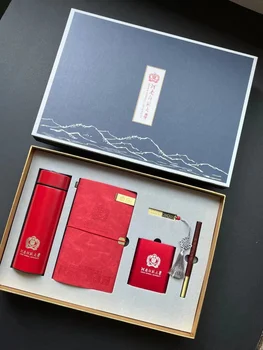 Индивидуальная записная книжка, бизнес-блокнот + набор ручек, лучше всего подходит для подарков с логотипом компании 1